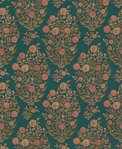 Gulzar Wallpaper - is inspired by the Mughal forest miniature paintings