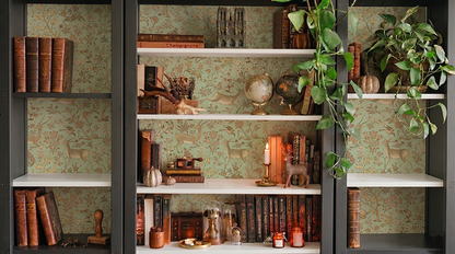 Shahi Van Wallpaper - is inspired by the Mughal forest miniature paintings