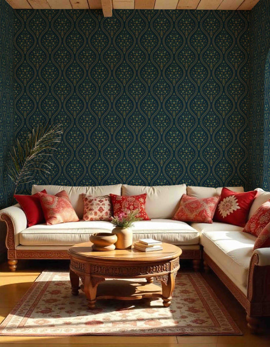 Zaina Bagh Wallpaper- Inspired by Pashmina Patterns