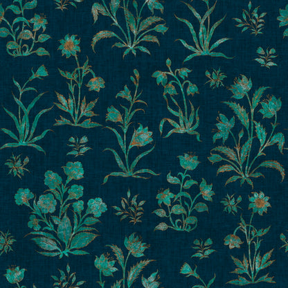 Gulbagh Wallpaper – Inspired by Mughal Miniature Floral Motifs