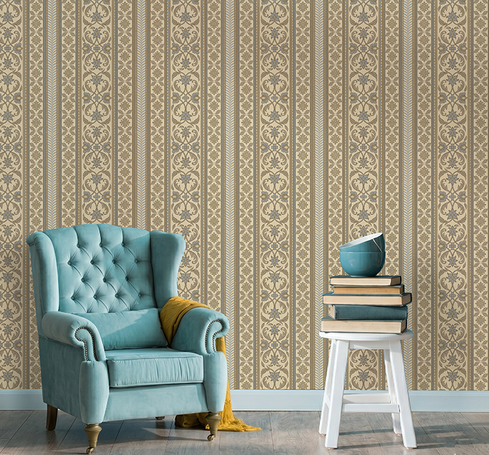 Mughal Spring Wallpaper is inspired by the Mughal architecture and gardens
