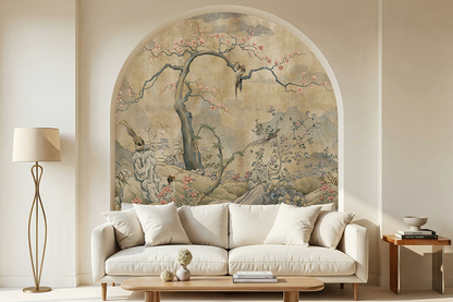 Midnight Blossom Garden Wallpaper