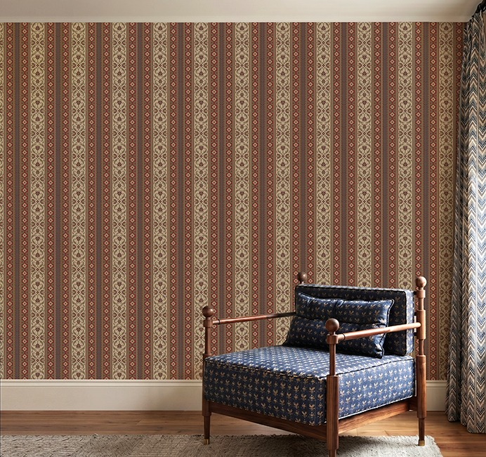 Mughal Spring Wallpaper is inspired by the Mughal architecture and gardens