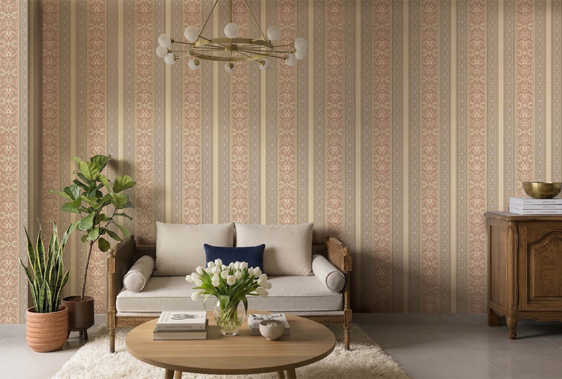 Mughal Spring Wallpaper is inspired by the Mughal architecture and gardens