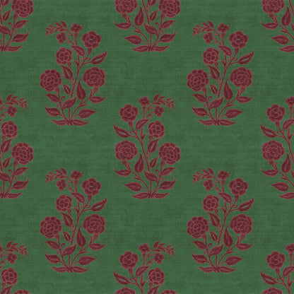 Nargis Wallpaper - is inspired by the Mughal miniature floral motifs