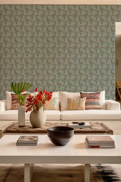 Gajagamini Wallpaper- Inspired by Kalamkari Patterns