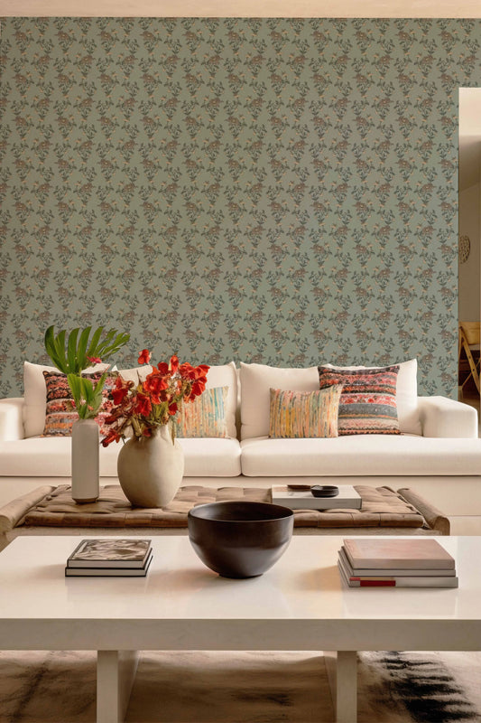 Gajagamini Wallpaper- Inspired by Kalamkari Patterns