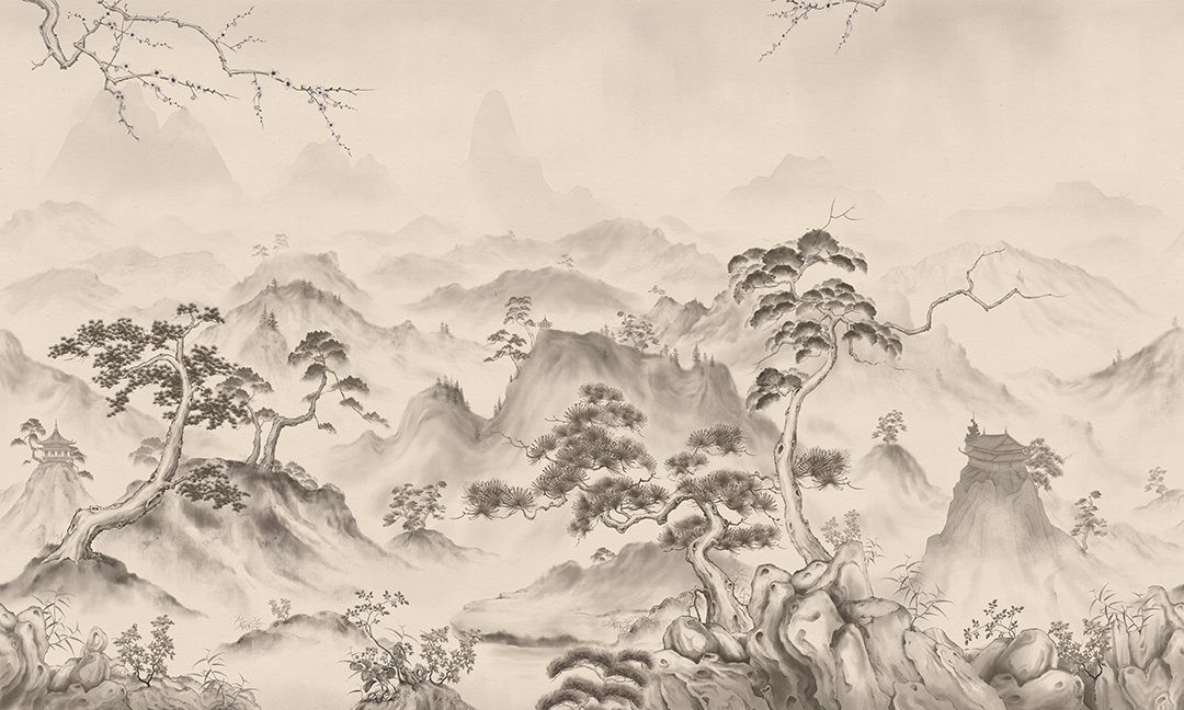 Misty Mountain Landscape Wallpaper