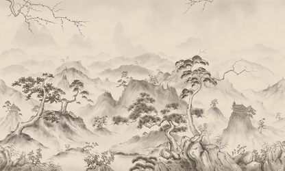 Misty Mountain Landscape Wallpaper